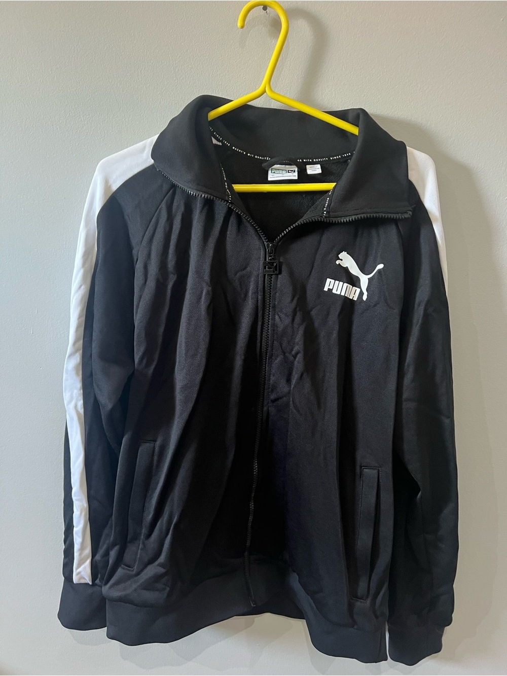 Puma Black and White Men's Bomber Track Jacket